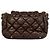Chanel Bolsa de ombro com aba acordeão acolchoada Bubble Castanho escuro Marrom - vista 4