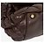 Chanel Bolsa de ombro com aba acordeão acolchoada Bubble Castanho escuro Marrom - vista 7