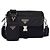 Prada Borsa a tracolla in nylon e pelle Saffiano Nero