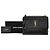 Saint Laurent Borsa a spalla media Monogram Sunset Gold Nera Nero - vista 10