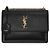 Saint Laurent Borsa a spalla media Monogram Sunset Gold Nera Nero - vista 3