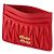Miu Miu Tarjetero de piel Nappa Matelassé Red AFPP Roja - vista 4