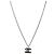 Chanel Collier Choco Bar CC Silver