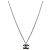 Chanel Collier Choco Bar CC Silver - vue 2