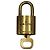 Louis Vuitton Padlock and Key Logo Metal medium D'oro