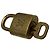 Louis Vuitton Padlock and Key Logo Metal medium D'oro - vista 3