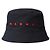 Marni Bucket Hat aus schwarzem Gabardine mit besticktem Logo