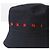 Marni Bucket Hat aus schwarzem Gabardine mit besticktem Logo - Ansicht 8