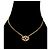 Céline Triomphe Round Cubic Gold Halskette - Ansicht 5