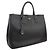 Prada Saco Tote Grande em Saffiano Preto com Ferragens Douradas - vista 2