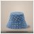 Louis Vuitton Cappello bucket in denim blu - vista 3
