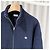 Céline Triomphe Wollstrick-Pullover mit Reißverschluss Blau - Ansicht 5