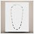 Céline Collar Triomphe Onyx, Howlite Latón con Acabado en Rodio Negro Blanco Plata - vista 2