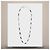 Céline Collar Triomphe Onyx, Howlite Latón con Acabado en Rodio Negro Blanco Plata - vista 4