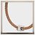 Céline Collar Triomphe Onyx, Howlite Latón con Acabado en Rodio Negro Blanco Plata - vista 6