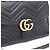 Gucci Borsa a mano e a tracolla GG Marmont Small Matelassé con manico superiore Nero - vista 6