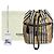Burberry Borsa a Secchiello in Nylon Icon Archive Beige - vista 14