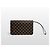 Louis Vuitton Damier Ebène Pochette Second Clutch Marrone - vista 4