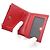 Saint Laurent Red Leather Monogram Zip Wallet - view 4