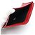 Saint Laurent Red Leather Monogram Zip Wallet - view 5