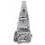Balenciaga Borsa a tracolla Silver Super City XS Argento - vista 2