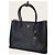 Prada Black Saffiano Gold-Plated Quilted Double Large Nero - vista 2
