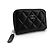 Chanel Tarjetero con cremallera Caviar Silver Negro - vista 3