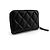 Chanel Tarjetero con cremallera Caviar Silver Negro - vista 4