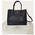 Prada Borsa a spalla double tote Medium in Saffiano nero e oro - vista 7