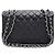 Chanel Borsa a tracolla Caviar Classic Large Jumbo One Flap con catena argentata Nero - vista 3