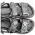 Chanel Mules sandalo con logo CC e velcro da donna, Argento Vintage - vista 12