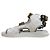 Chanel Sandali alti da donna con cinturino in velcro stile gladiatore Bianco - vista 4