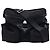 Prada Borsa a tracolla in nylon con logo triangolare Nero