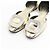 Roger Vivier Square Crystal Gold Metallic Flats - view 5