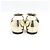 Roger Vivier Square Crystal Gold Metallic Flats - view 6