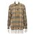 Burberry Camisa de algodón a cuadros con cadena para mujer Runway Collection