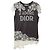 Dior Regata em jersey de renda ecru