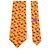 Hermès Orange Silk Elephant Tie Animal Pattern Neck Tie - view 3