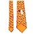 Hermès Orange Silk Elephant Tie Animal Pattern Neck Tie - view 5
