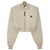 Miu Miu Chaqueta Blouson de algodón Panama Blanco