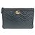 Gucci Pouch in pelle nera con dettagli dorati Clutch Matelassé Nero - vista 2