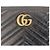 Gucci Pouch in pelle nera con dettagli dorati Clutch Matelassé Nero - vista 8