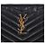 Saint Laurent Clutch Bag New Medium in chevron nero e metallo dorato - vista 2