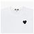 Comme Des Garcons T-shirt a Maniche Corte Play Black Heart Patch Rhinestone Uomo e Donna Argento - vista 6