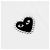 Comme Des Garcons T-shirt a Maniche Corte Play Black Heart Patch Rhinestone Uomo e Donna Argento - vista 7