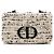 Dior Borsa Christian Tweed Caro Small Bianco