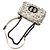 Dior Borsa Christian Tweed Caro Small Bianco - vista 4