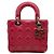 Dior Christian Cannage Lady Bag Small Rosso