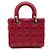 Dior Christian Cannage Lady Bag Small Rosso - vista 3