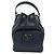 Prada Mini borsa bucket in pelle Duet Triangle Logo Nera Nero - vista 12